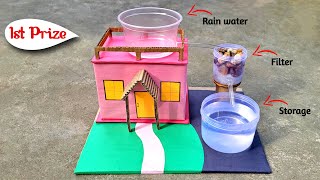 Rain water harvesting project for school  Save water project [upl. by Ijic]