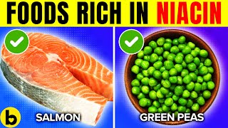 15 Foods Rich With Vitamin B3 Niacin You Need To Eat [upl. by Nawor]