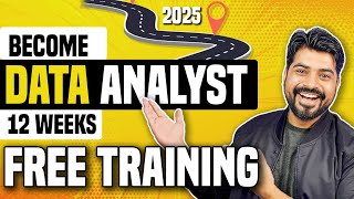 Data Analyst Roadmap 2025 with All Free resources and 12 Week Study Plan 🚀🚀 [upl. by Hukill]