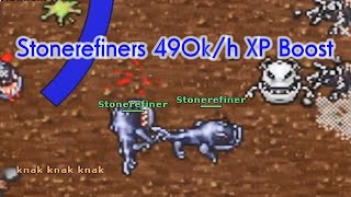 Tibia  Stonerefiner  490kh XP Boost  Venore [upl. by Graf]