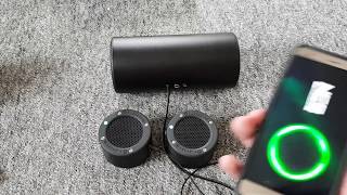 MINIRIG Akku Subwoofer an verschiedenen Bluetooth Lautsprechern anschließen [upl. by Ardine525]