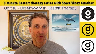 Dreamwork in Gestalt therapy • 3 minute Gestalt series 10 [upl. by Llenral]