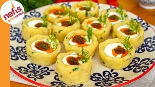 GÜN SOFRALARINIZA ÇOK YAKIŞACAK👍PORSİYONLUK Yoğurtlu🥔 😋Patates Çanağı Tarifi [upl. by Crean]