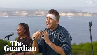 Mitch Tambo performs John Farnhams You’re the Voice in Gamilaraay language [upl. by Enyamart]