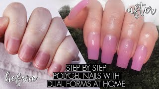 DIY POLYGEL NAILS AT HOME  The Beauty Vault [upl. by Ateuqahs726]