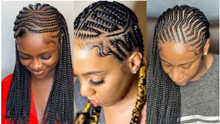 2024 Latest New Unique Cornrow Braids hairstyles 🔥😱🤩💞 [upl. by Fara]