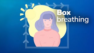 Box breathing relaxation technique how to calm feelings of stress or anxiety [upl. by Quinn]