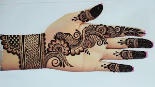 New Arabic Bridal Mehndi Design For Hands  latest eid mehndi design  mehndi tutorial [upl. by Eceerehs]