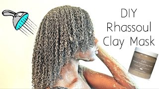 Clay Mask Routine For Defined Hair Without Product  Maximum Hydration Method  Rhassoul Clay [upl. by Stephanie275]