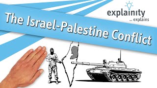 The IsraelPalestine Conflict explained explainity® explainer video [upl. by Kooima496]