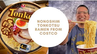 Nongshim Tonkotsu Ramen from Costco  Is this their best instant noodle [upl. by Beilul]