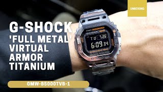 Unboxing GSHOCK Full Metal Virtual Armor Titanium GMWB5000TVB1 GMWB5000TVB1 [upl. by Amri832]