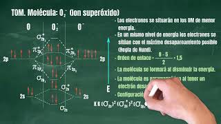 32 Teoría de Orbitales Moleculares Molécula O2 superóxido [upl. by Salsbury225]