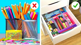 Smart School Stationery Hacks  Back to School Hacks You Will Love [upl. by Aihsakal]