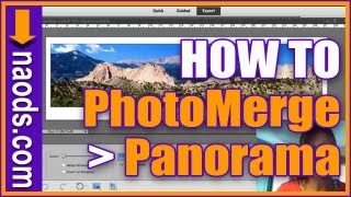 How to Merge Photos using Photomerge Panorama in Photoshop Elements [upl. by Meador]