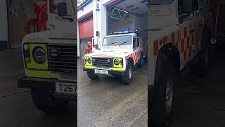 Dartmoor Search and Rescue Ambulance Land Rover Light  Siren demo [upl. by Namsu]