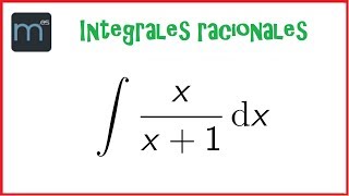 Integral racional sencilla fórmula del logaritmo integrales racionales primitivas [upl. by Daughtry65]