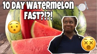 10 DAY WATERMELON FAST Lose Weight Fast [upl. by Iblehs]