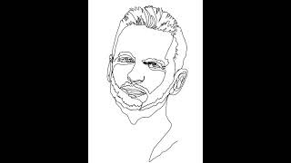 Dave Gahan  Depeche Mode  Speed Drawing Portrait [upl. by Zoes317]