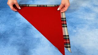 GIVE A CHRISTMAS GIFT OF 2 FABRIC TRIANGLES [upl. by Nuawd]