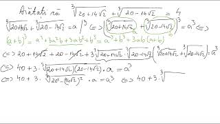 Calculul unei sume de doi radicali de ordinul 3 [upl. by Surtemed]