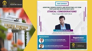 Mini Seminar ETHICAL CONSIDERATIONS  Dr Calum Miller BA Hons MA [upl. by Nemad]