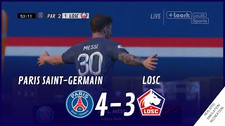 PARIS SAINT GERMAIN vs LILLE LOSC 43 • HIGHLIGHTS  VideoGame Simulation amp Recreation [upl. by Ramsa663]