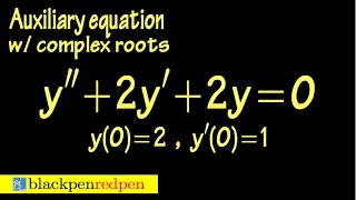 Second order linear differential equation initial value problem  Sect 43 21 [upl. by Dumah336]