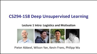 L1 Introduction  CS294158 SP24 Deep Unsupervised Learning  UC Berkeley Spring 2024 [upl. by Heinrick]