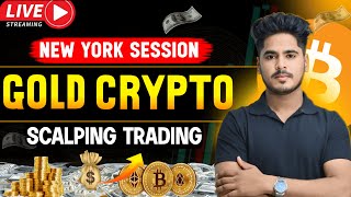 19 NOV LIVE GOLD amp CRYPTO TRADING  BITCOIN SCALPING TRADING  live bitcoin gold forextrading [upl. by Drolyag]