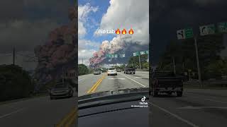 92924 Conyers GA area BioLab chemical fire occurred Shelter in place alerts sent out [upl. by Enyrehtac]