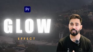 How to create Glow Effect in Premiere Pro Tutorial Hindi  Glowing Text  premierepro2024 [upl. by Anetsirhc]