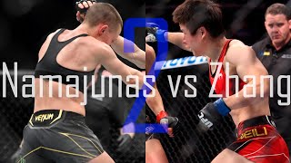 Rose Namajunas vs Weili Zhang  Resumen [upl. by Aihseuqal86]