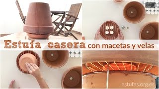 Estufa casera con macetas y velas [upl. by Kimberly]