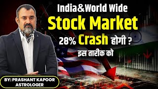 India amp World Wide Stock Market to Crash by 28 on this date Stock Market Astrology Forecast 📉 [upl. by Eibocaj]