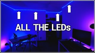 How To Install WHOLE Room RGB LEDs [upl. by Ilaw]