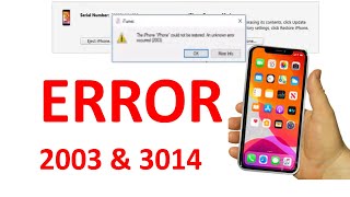 How to Fix iTunes Error 2003 and 3014 on iPhone Flash StepbyStep Guide [upl. by Ahsik]