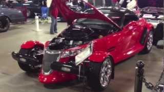 61 Hemi SRT Hemi Plymouth Prowler walkthrough NE Rod Custom Car Show [upl. by Eliades]