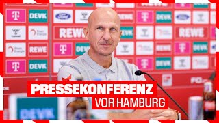 LIVE Pressekonferenz vor Hamburg  1 FC Köln [upl. by Efar520]