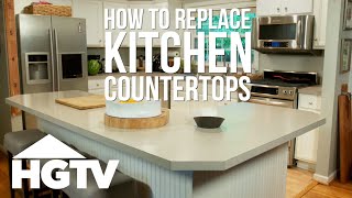 How to Remove Laminate Kitchen Countertops  HGTV [upl. by Daahsar266]