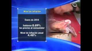 Inflación sube en enero de 2014 [upl. by Niddala]