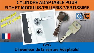 clé KABA EXPERT sur serrure FICHET MODULIS remplacée par un cylindre adaptable CYC DÉBRAYABLE [upl. by Janella]