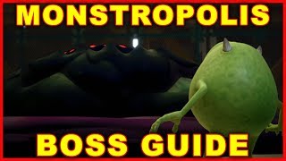 Kingdom Hearts 3 How to Beat Monstropolis Final Boss [upl. by Eelarac]