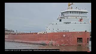 Csl Tadoussac departed Superior on November 4 [upl. by Anitroc]