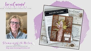 Live with Stamping With Melva  Technique  Accordion TriFold Card [upl. by Aliuqahs]