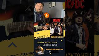 Learn To Play Highway To Hell by ACDC In 60 Seconds acdc guitartutorial [upl. by Tenn]