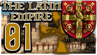 1 Landing On Constantinople  The Latin Empire  Lets Play Ante Bellum  Modded EU4 130 [upl. by Wong401]