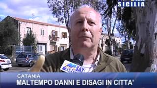 CATANIA MALTEMPO DANNI E DISAGI IN CITTA [upl. by Eitsim762]