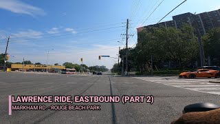 Lawrence Ave Virtual Ride Eastbound  Part 2 [upl. by Ahkeber]