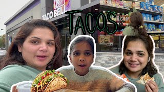 Taco Bell 🔔 ma jiya n mummy e karyu enjoy and Walmart mathi grocery shopping vandanavlogs [upl. by Sharon]